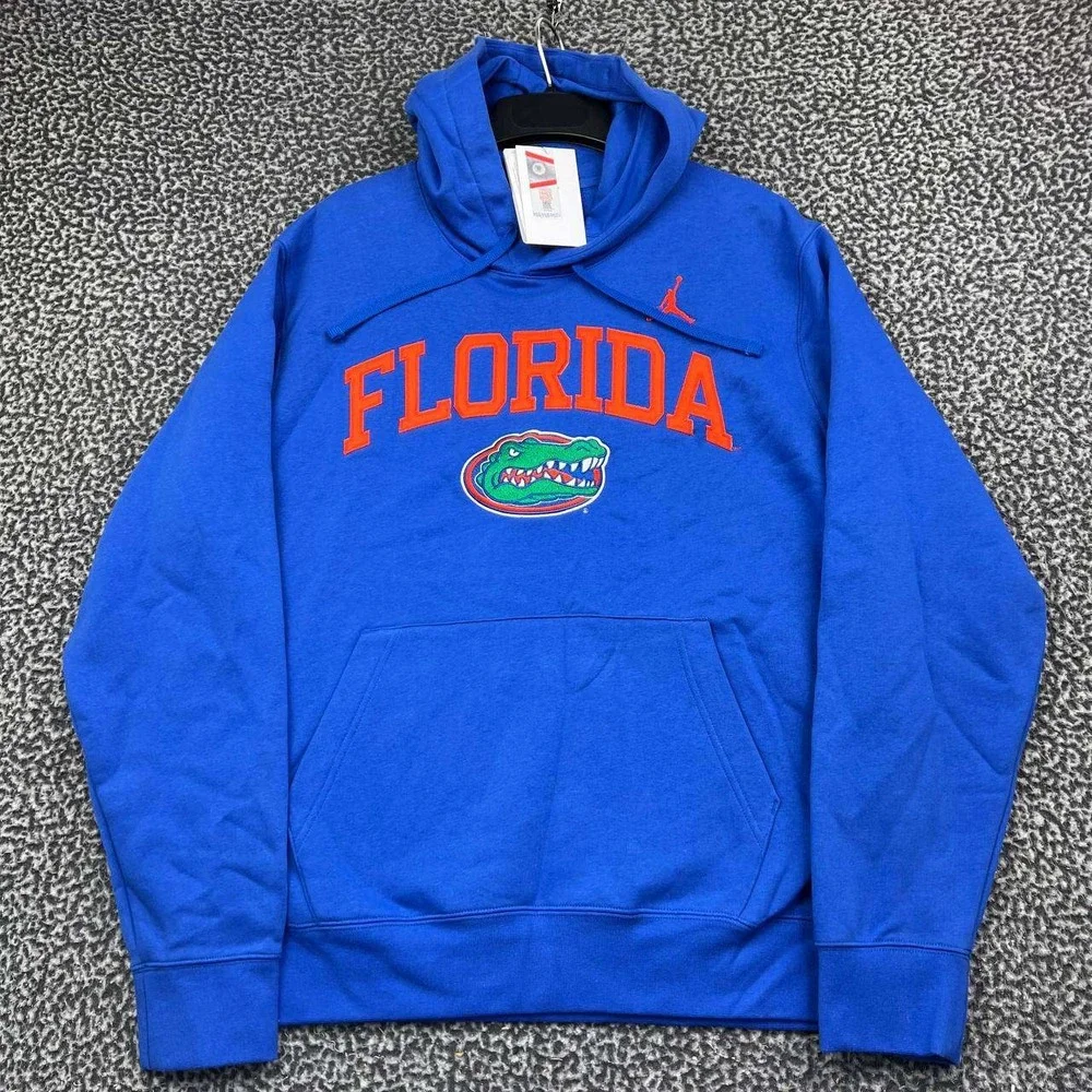 Nike Florida Gators Hoodie Men Large Blue Pullover Long Sleeve Jordan New L